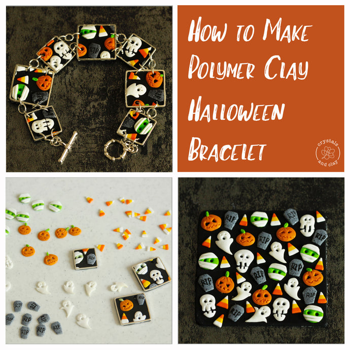 How to Make Polymer Clay Halloween Bracelet
