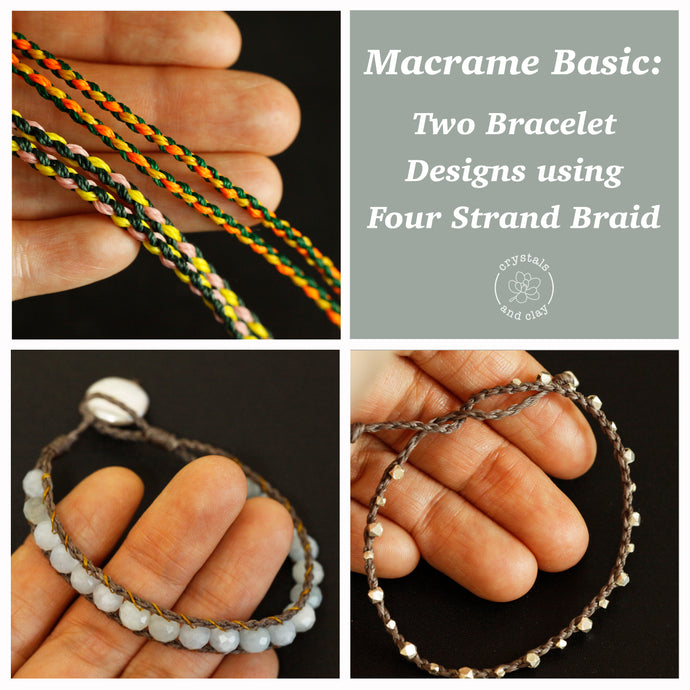 Learn Three Macrame Bracelet Designs using Bicone Beads