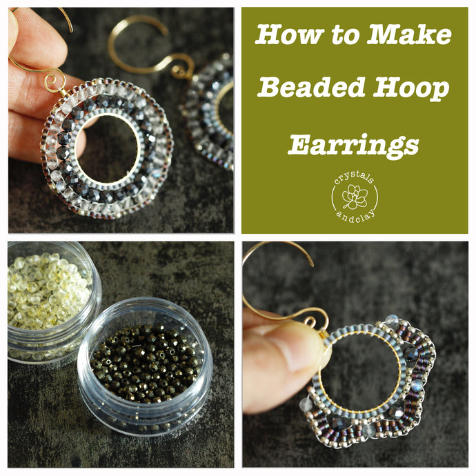 Jewelry making basics 8-- two earring designs using circular brick stitch