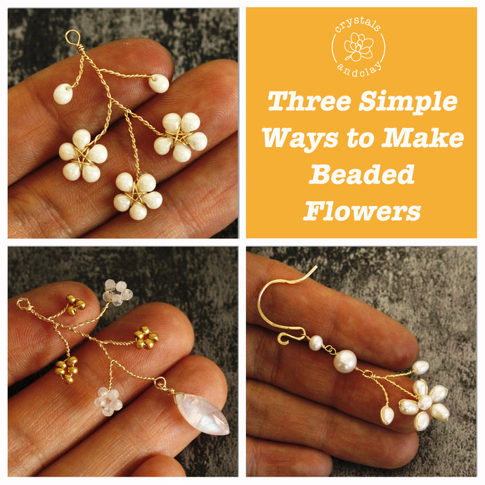 Simple jewelry DIY Project 1 - how to make pearl cluster earrings