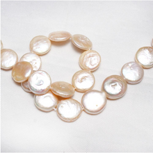 Load image into Gallery viewer, 12-13mm 15inch Strand Cultured Freshwater Coin Pearl Beads