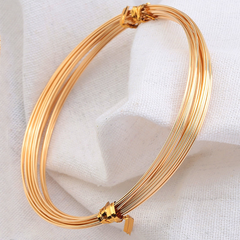 14K Gold Filled Square Wire One Meter Half Hard/Dead Soft 14K Gold Filled  Beading Wire Handmade DIY Jewelry Making Findings - AliExpress