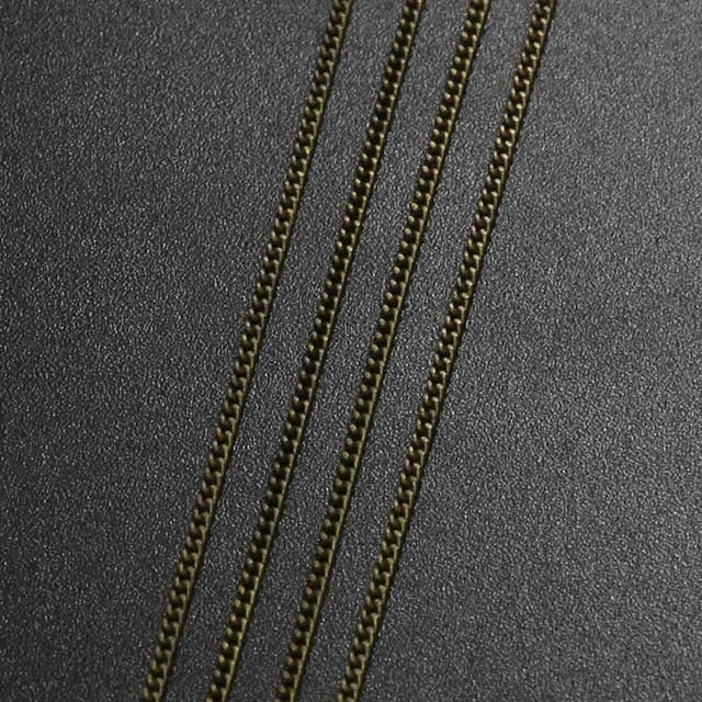 5 10m/lot Gold Rhodium Metal Plated Chains Brass Bulk Necklace Chains For  DIY Jewelry Making Materials Handmade Finding Supplies