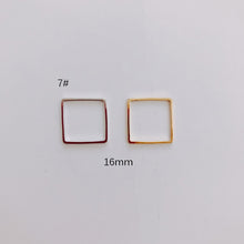 Load image into Gallery viewer, 10 Pieces Geometric Metal Frame Connector for Jewelry DIY