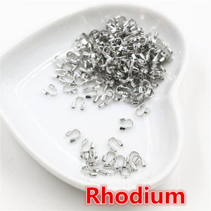 4.5x4mm 100pcs U Shape Wire Protectors For Jewelry Making Nickel and Lead Free