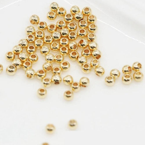 2mm/3mm/4mm Glass Czech Seed Beads For Jewelry Beading DIY (Gold/Silver)