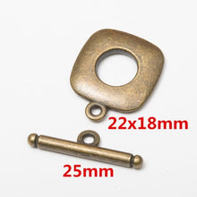 Load image into Gallery viewer, 10set Antique Bronze Color Alloy Metal Toggle OT Clasps