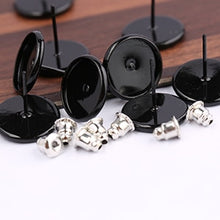 Load image into Gallery viewer, 50pcs 12mm Stud Earring Round Base