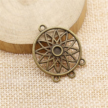 Load image into Gallery viewer, 10pcs Antique Bronze Vintage Earring Connector Charms