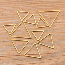 Load image into Gallery viewer, 50pcs Triangle Frames Hollow Charms