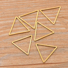 Load image into Gallery viewer, 50pcs Triangle Frames Hollow Charms