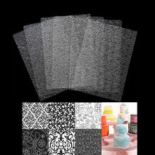 Load image into Gallery viewer, 6Pcs Transparent Fondant/Polymer Clay Texture Mat