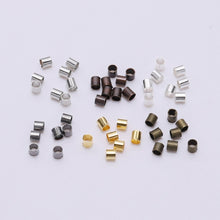 Load image into Gallery viewer, 1.5/2.0/2.5 mm 500pcs Round Crimp Beads Tube (7 Colors)