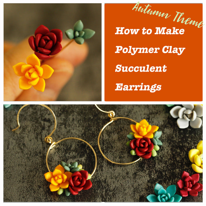 How to Make Polymer Clay Slab Earrings