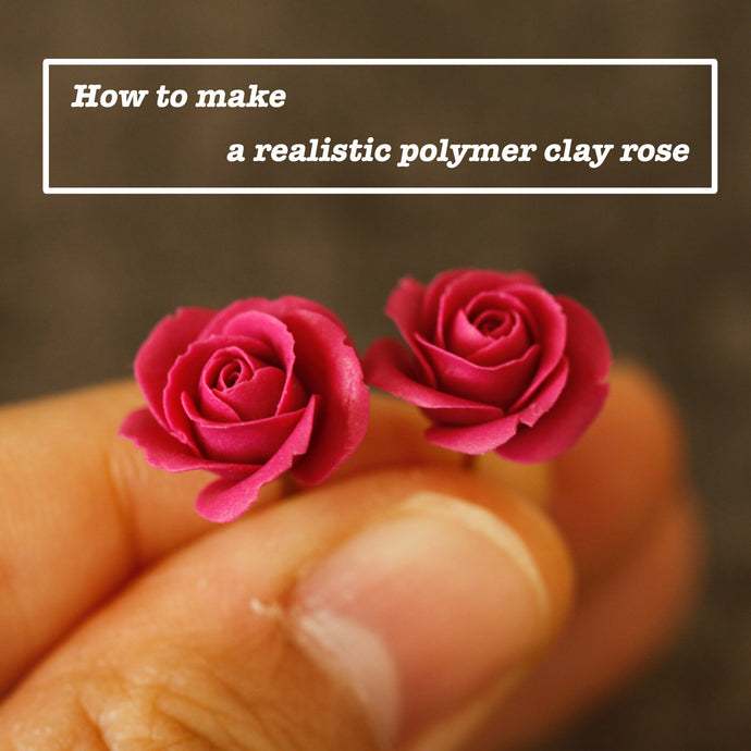 How to make a realistic polymer clay rose