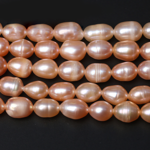 5A Quality Natural Freshwater Rice Pearl Beads (White/Pink/Purple) (4-10mm)
