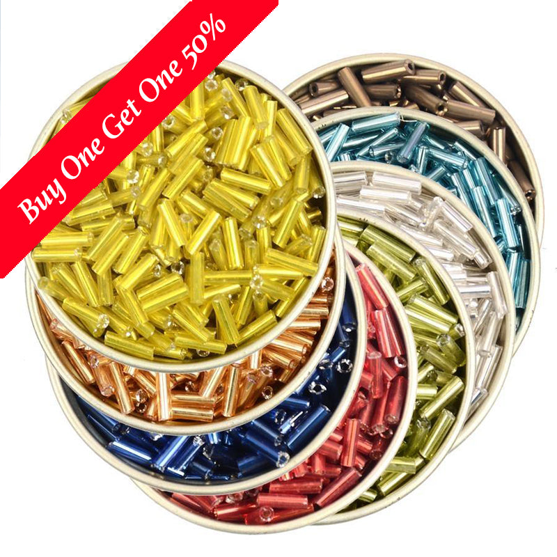 6mm Twisted Bugle Beads Price Per Pack/ 80 grams in Copper
