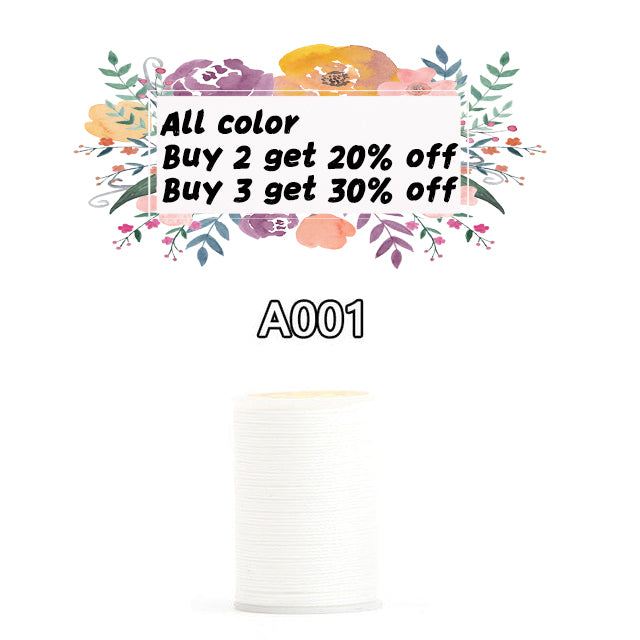 0.45/0.55/0.65 Waxed Cord Thread for Macrame DIY and Leather Craft (SALE: discount code below!)