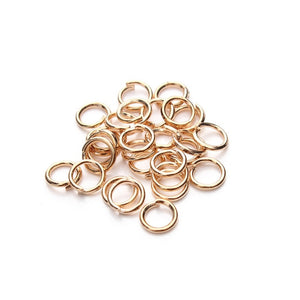 Metal Necklace Earring Accessories  Jump Rings Necklace Split Ring -  200pcs/lot - Aliexpress