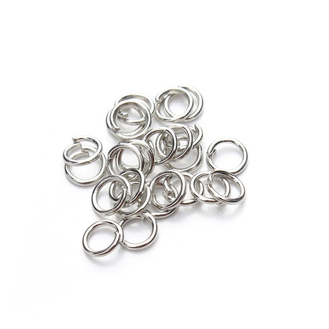 100pcs/Lot 14mm Stainless Steel Open Jump Rings Split Rings Connector for  Jewelry Making Findings Accessories Supplies 14 Sizes (1.2 x 14mm-100pcs) 