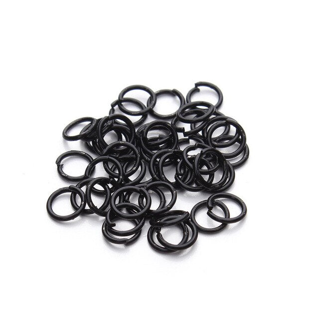 Jump Rings 6x1mm - Black Plated, Craft, hobby & jewellery supplies