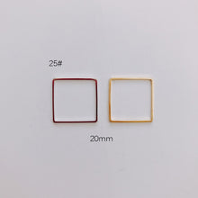 Load image into Gallery viewer, 10 Pieces Geometric Metal Frame Connector for Jewelry DIY