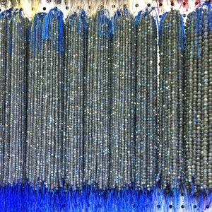 4/5/7/8mm 15 inch Strand Natural Labradorite Moonstone Beads