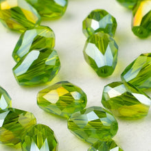 Load image into Gallery viewer, 6x8mm 30 Pieces Teardrop Glass Crystal Briolette Beads (33 colors)