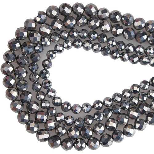 2mm/3mm/4mm/5mm Faceted Iron Terahertz Round Beads
