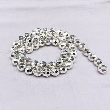 Load image into Gallery viewer, 2/3/4/6/8/10/12mm Round Faceted Natural Hematite Beads One Strand