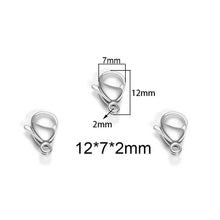 Load image into Gallery viewer, 25Pcs Stainless Steel Lobster Clasps For Jewelry Making 9/10/12/15mm Silver Gold Black