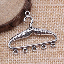 Load image into Gallery viewer, 10pcs Antique Silver Earring Connector Charms