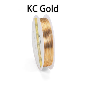 Copper Jewelry Wire (18-32 Gauge) (Gold/KC Gold/Rose Gold/Light Gold/Silver)