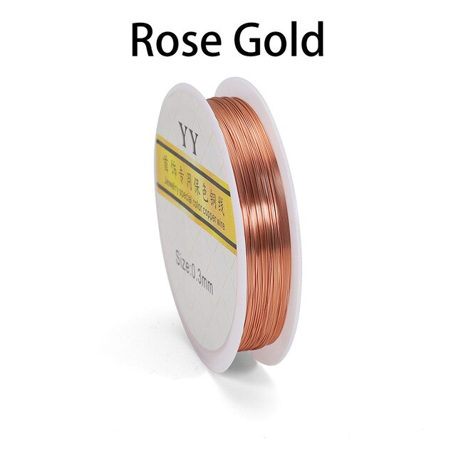 28 Gauge Jewlery Wire, Copper Wire, Jewelry Making Wire, 0.35 Mm Thick,  Silver Plated, Gold Plated, Rose-gold Plated and Raw, Round Wire 