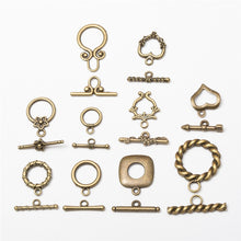 Load image into Gallery viewer, 10set Antique Bronze Color Alloy Metal Toggle OT Clasps