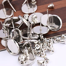 Load image into Gallery viewer, 50pcs 12mm Stud Earring Round Base