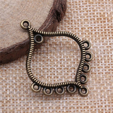 Load image into Gallery viewer, 10pcs Antique Bronze Vintage Earring Connector Charms