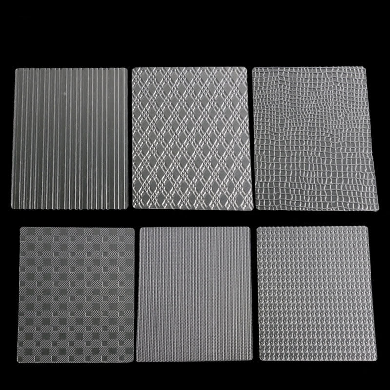 6Pcs Transparent Fondant/Polymer Clay Texture Mat – Crystals and