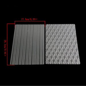 6Pcs Transparent Fondant/Polymer Clay Texture Mat