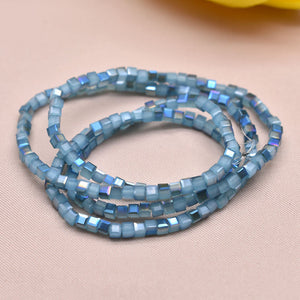 2mm 200 Pieces Crystal Glass Bead Cube (45 Colors)